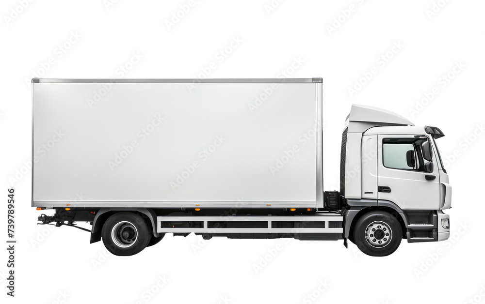 A white truck is featured on a plain white background, highlighting its clean and minimalist design. on a White or Clear Surface PNG Transparent Background. A white truck is featured on a plain white background, highlighting its clean and minimalist design. on a White or Clear Surface PNG Transparent Background.