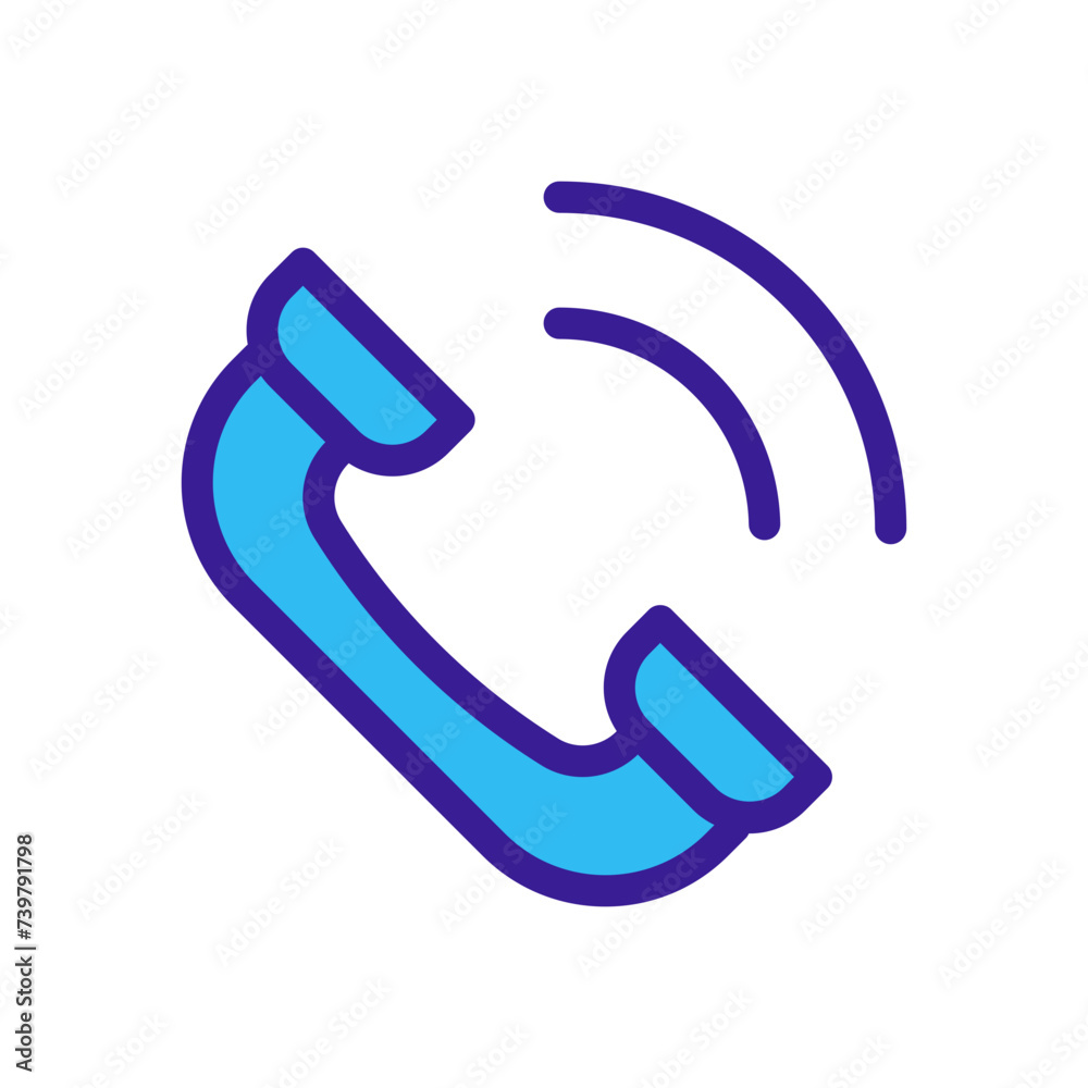 Contact Us Call Icon in Sticker Style Contact Us Call Icon in Sticker Style