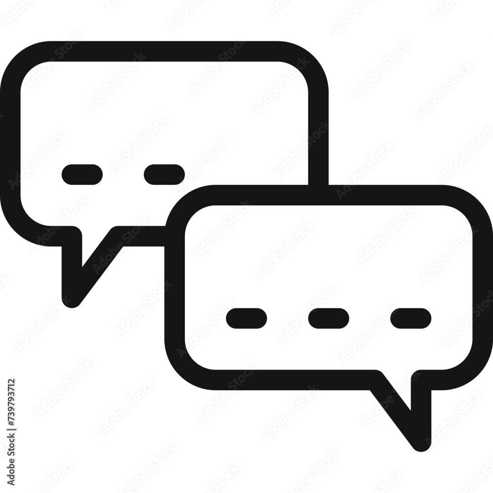 Customer Support Chat Icon in Light Style Customer Support Chat Icon in Light Style