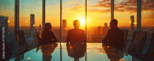 Business People meeting background photo