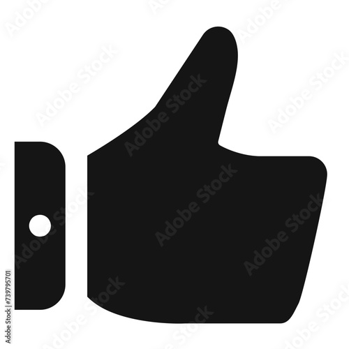 Customer Support Likes Icon in Glyph Style