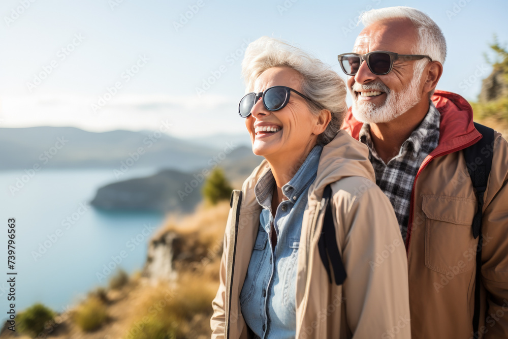 Senior Man Smiling Outdoors portrait , happy retirement Senior Man Smiling Outdoors portrait , happy retirement