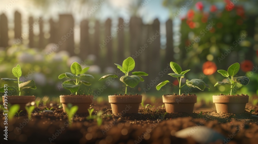 A young plant seedling in the ground. A man plants seedlings during the sowing season. Farming. Concept of natural plants and seeds for health. A young plant seedling in the ground. A man plants seedlings during the sowing season. Farming. Concept of natural plants and seeds for health.