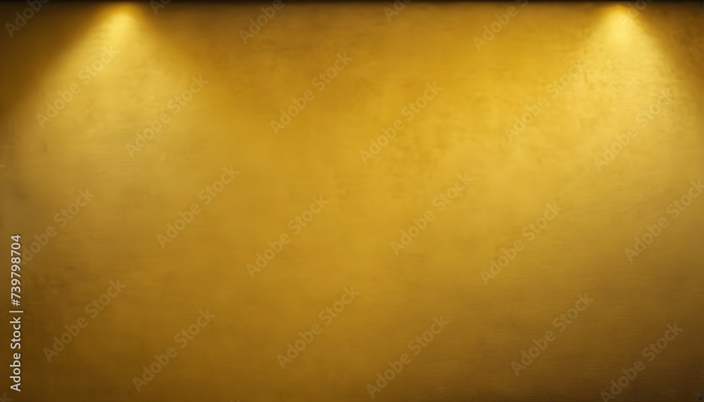 Dark yellow monochrome velvet yellow wall studio set background, two spotlights Dark yellow monochrome velvet yellow wall studio set background, two spotlights