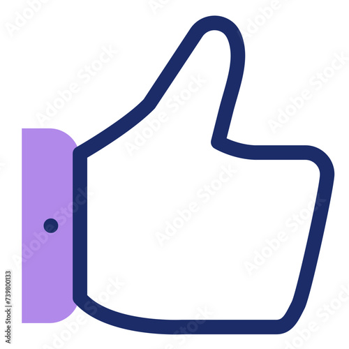 Customer Support Likes Icon in Dualtone Style