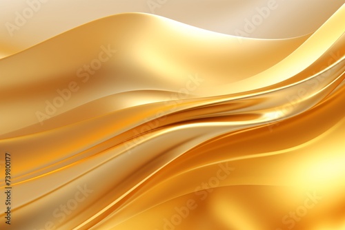 a gold wavy fabric with a soft light