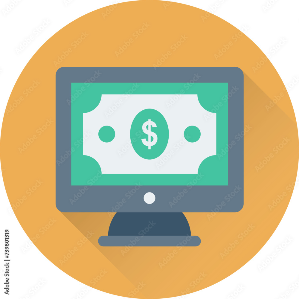 An online banking flat design 
