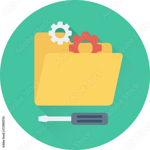 An icon of preferences flat vector 
