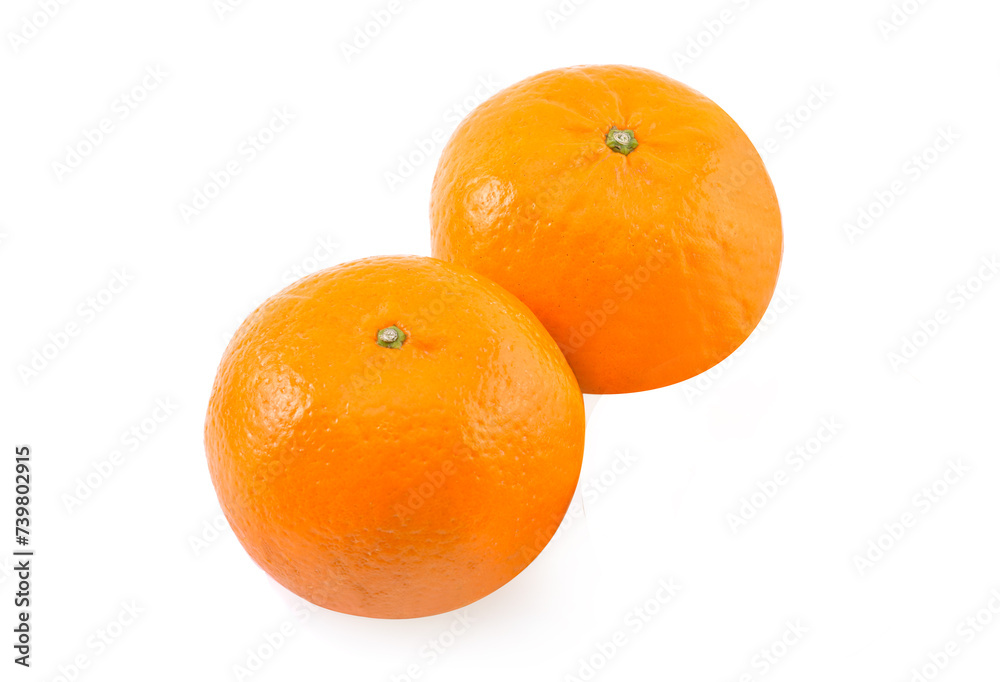 Orange fruits isolated on white background Orange fruits isolated on white background