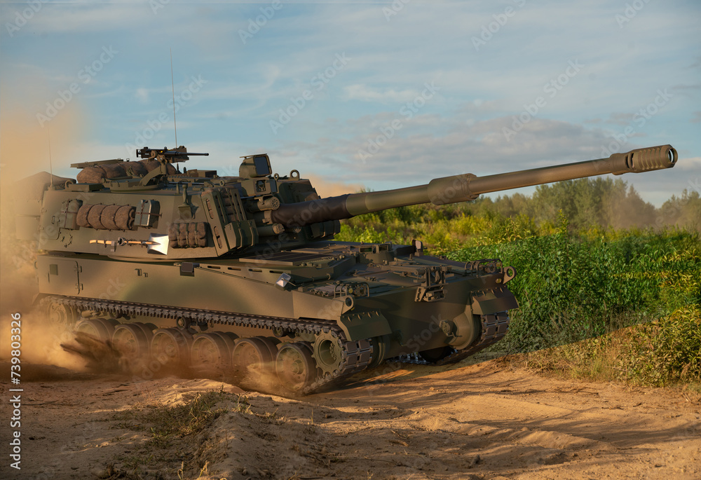 self-propelled gun self-propelled gun