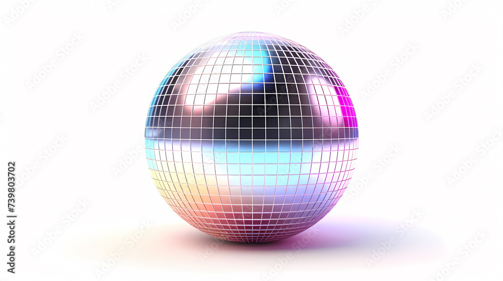 Disco ball illustration, multicolor music background Disco ball illustration, multicolor music background