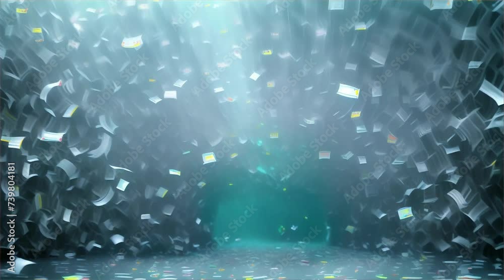 walking through a paper tunnel walking through a paper tunnel
