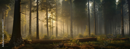 A Forest Filled With Tall Trees