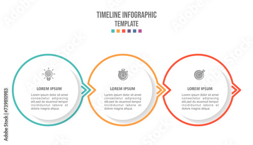 Vector Infographic label design template with icons and 3 options or steps. Can be used for process diagram, presentations, workflow layout, banner, flow chart, info graph.