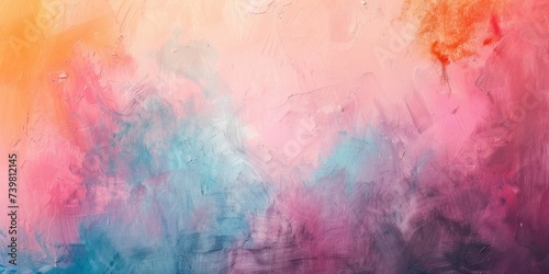 Soft, dreamy smudges of pastel chalk, playing gently with colors for a whimsical effect © Manyapha