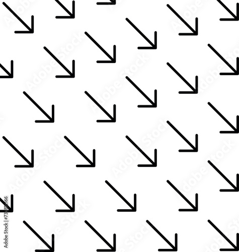 A pattern with arrows pointing down and to the right.