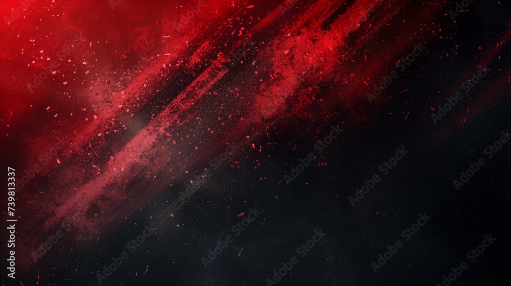 dark black red spot , color gradient rough abstract background shine bright light and glow template empty space , grainy noise grungy texture - obrazy, fototapety, plakaty 