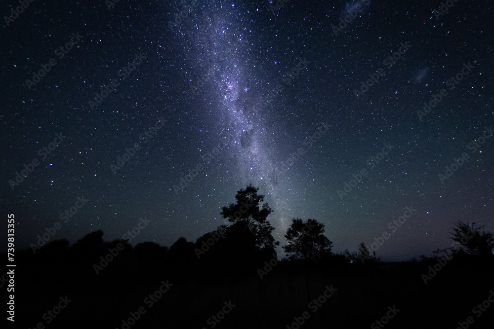 Starry Night Milky Way - obrazy, fototapety, plakaty 