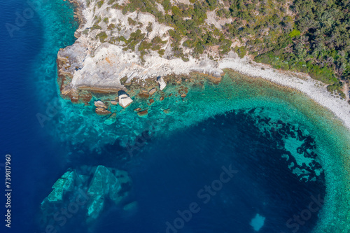 photograph in the field of sail rocks in Foca district of Izmir province. © kenan