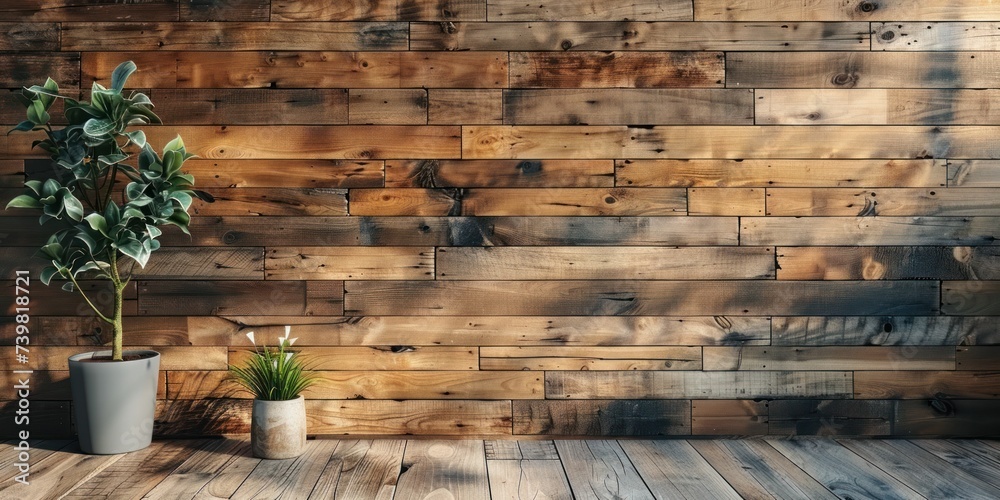 Reclaimed wood paneling, seamlessly rustic and varied, showcasing an ... - Eco Friendly Reclaimed Wood Paneling For Modern Homes