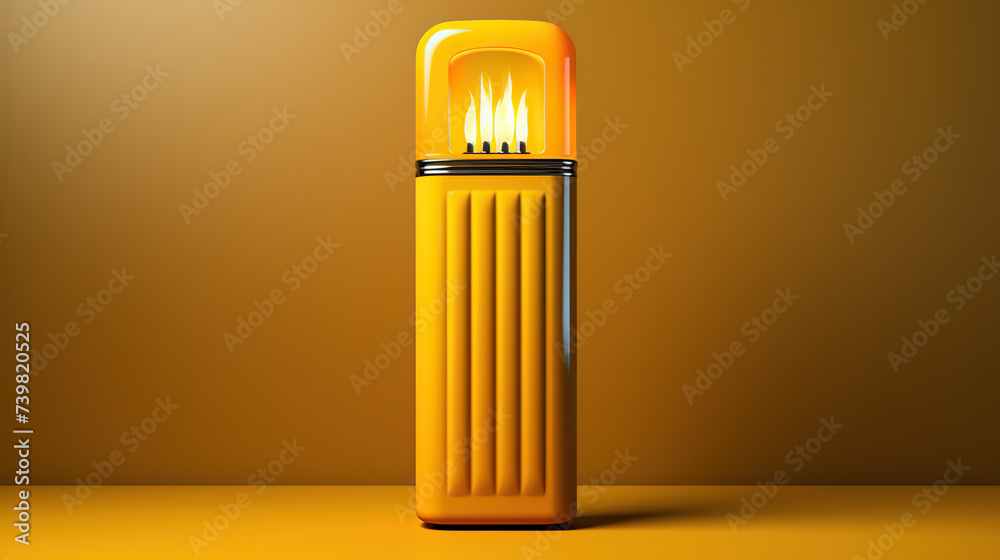 Neon light lighter in shade single yellow light pattern backgrounds