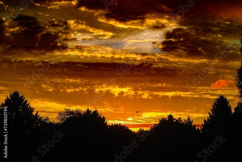 Wisconsin orange yellow sunset © Bulat