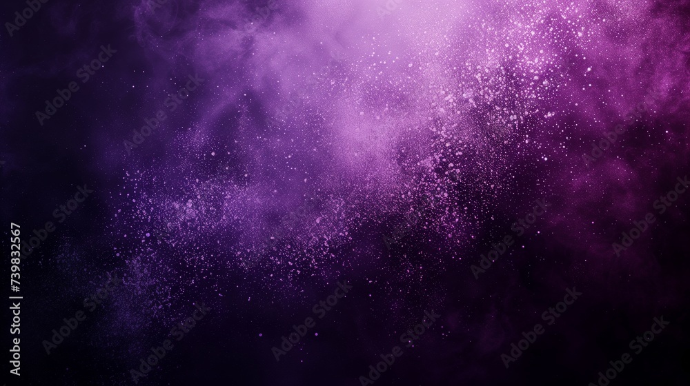 Fototapeta premium dark purple , spray texture color gradient rough abstract retro vibe background template , grainy noise grungy empty space shine bright light and glow