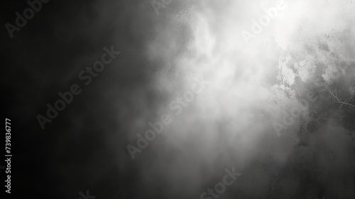 grey cloud , empty space grainy noise grungy texture color gradient rough abstract background , shine bright light and glow template