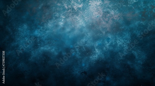 indigo navy blue , color gradient rough abstract background shine bright light and glow template empty space , grainy noise grungy texture © midart