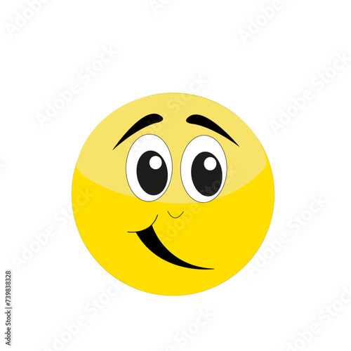 Expression de visage sur émoticône	