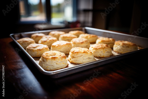 Pan of Delicious Southern Bicsuits 