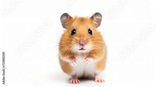 Little cute isolated small hamster