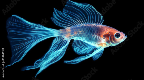 Luminous fish transparent animal © Salman