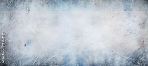 Top View of a Ice hockey rink texture background photo