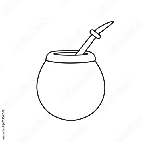 Mate drink vector illustration symbol