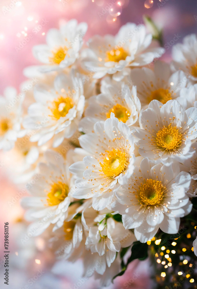 Obraz premium various beautiful flowers for the holiday. Selective focus.