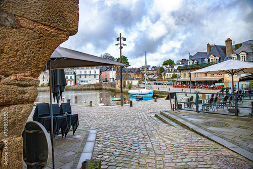 Auray and saint goustan harbour in french brittany morbihan gulf