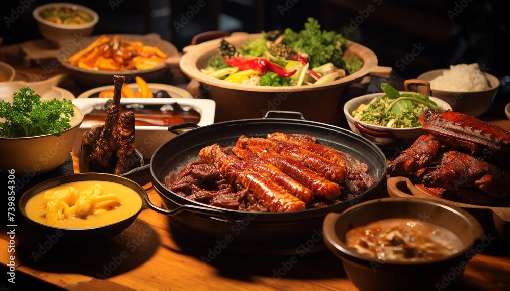 Fototapeta premium food background