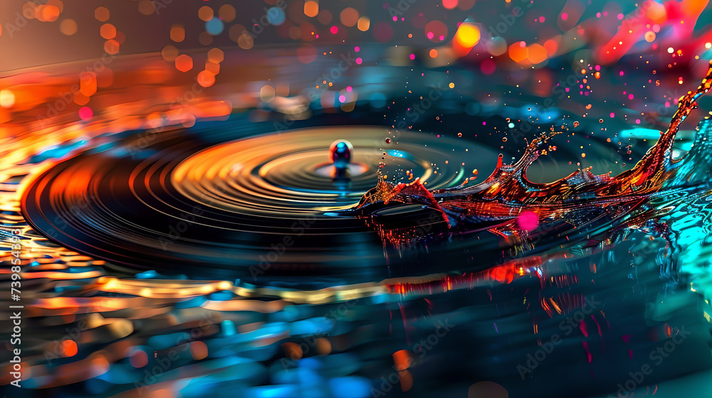 vinyl close up