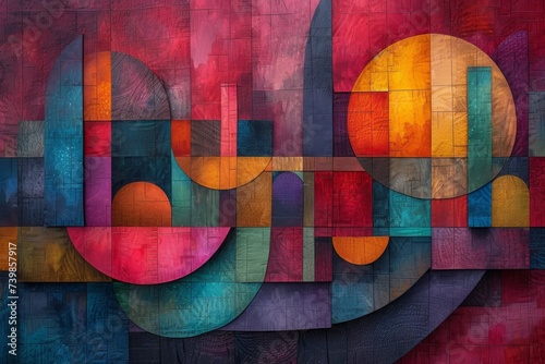 Abstract musical colorful background with watercolor splashes