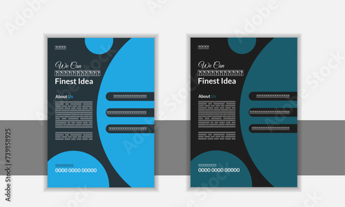 Creative Business Flyer Design with two colour