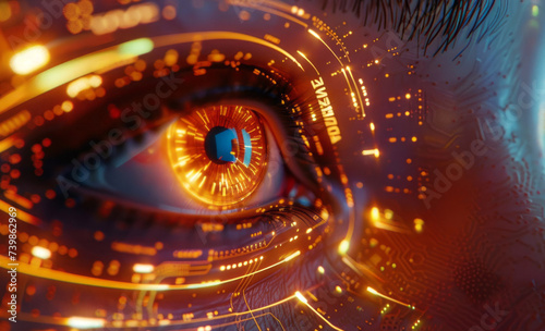 Artificial Intelligence's eye photo