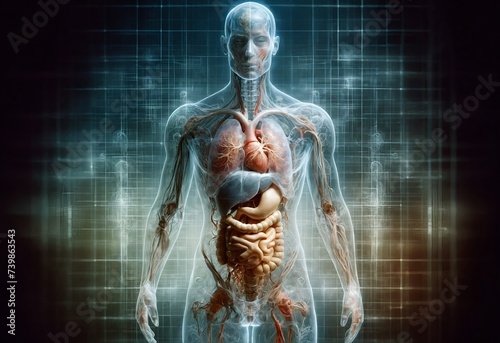 a transparent human body