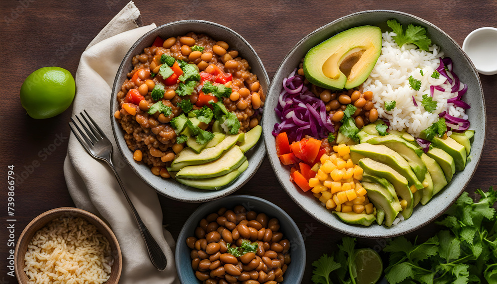 salad with beans and vegetables salad with beans and vegetables