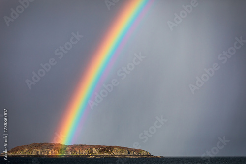 rainbow over the sea