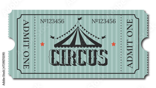 vintage/retro circus ticket