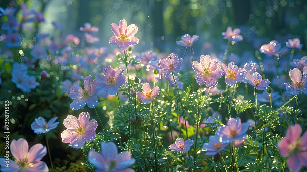 Spring Translucent Pfp Spring morning, after the heavy rain, the real shot of 1000 crystal ...
