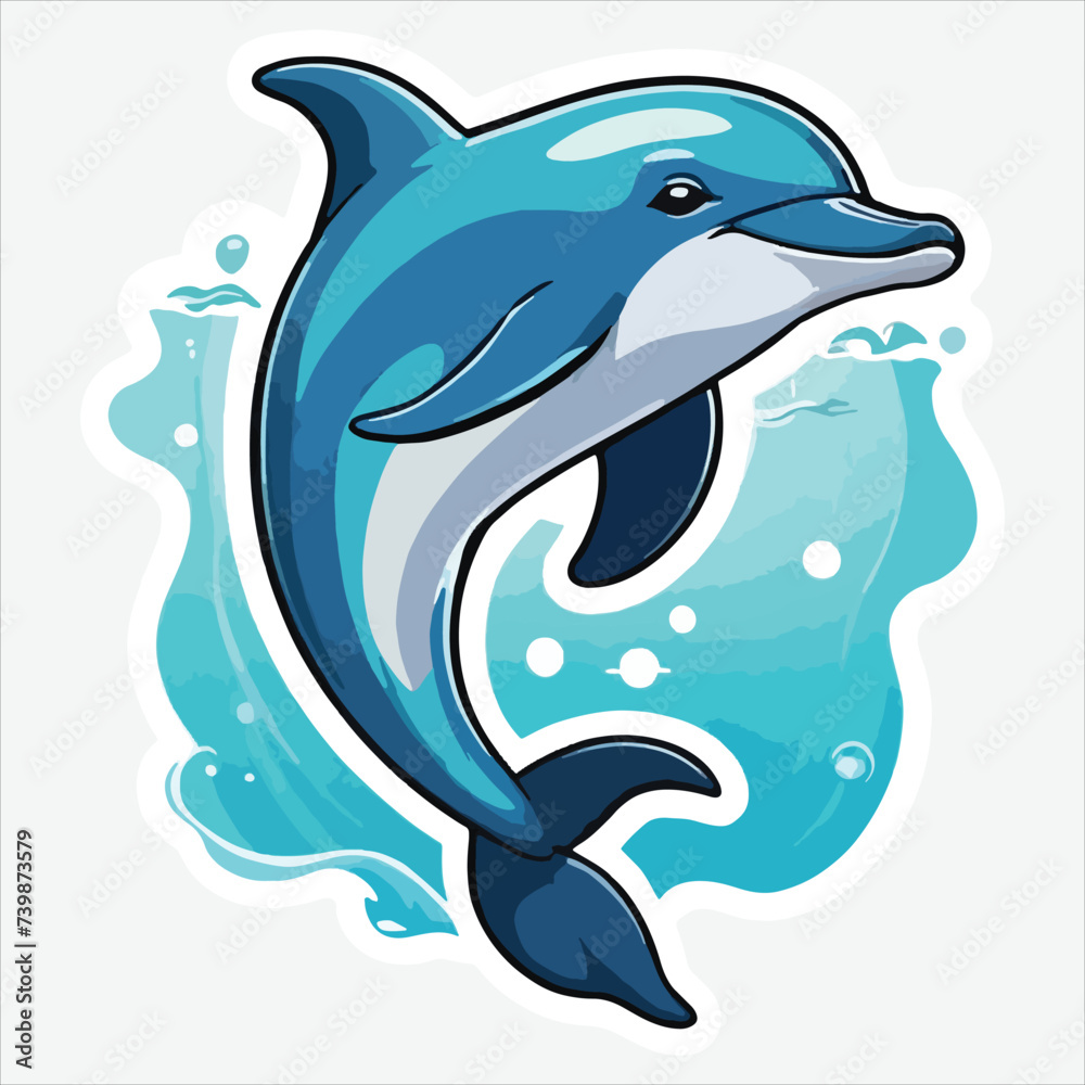 Obraz premium vector of dolphin