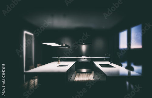 interior of a modern kitchen