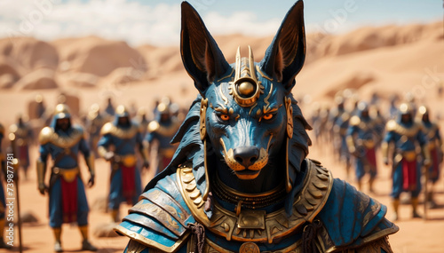 Anubis with his golden army photo